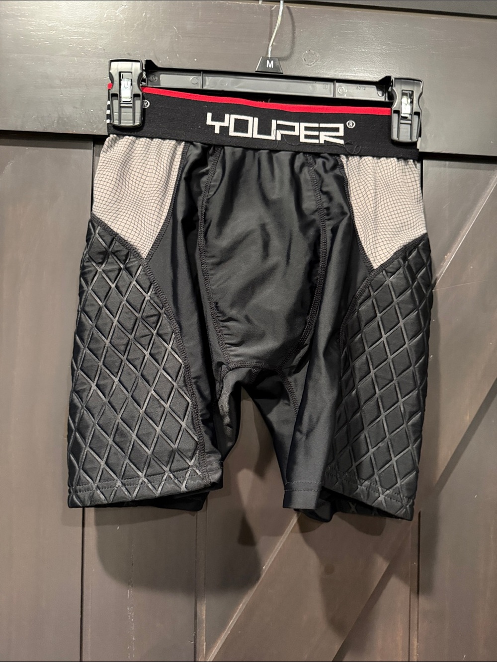 *4/$20 Youth Black Padded Athletic Shorts (no tag/prob youth medium or large)